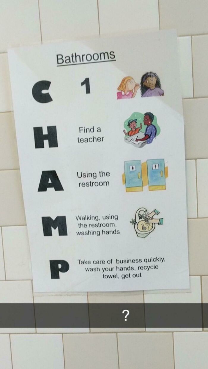 Found In An Elementary School Bathroom