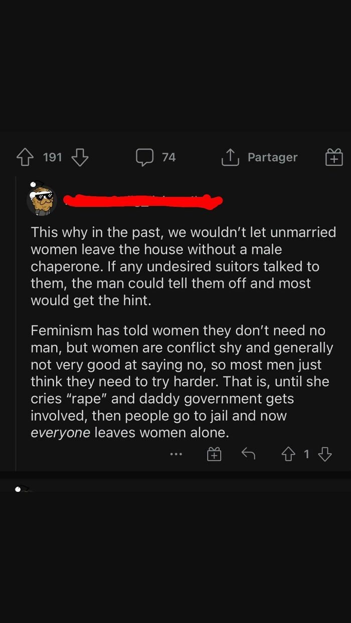 All This Mental Gymnastics Just To Say: I Don't Accept "No" From A Woman Unless It Comes From A Man