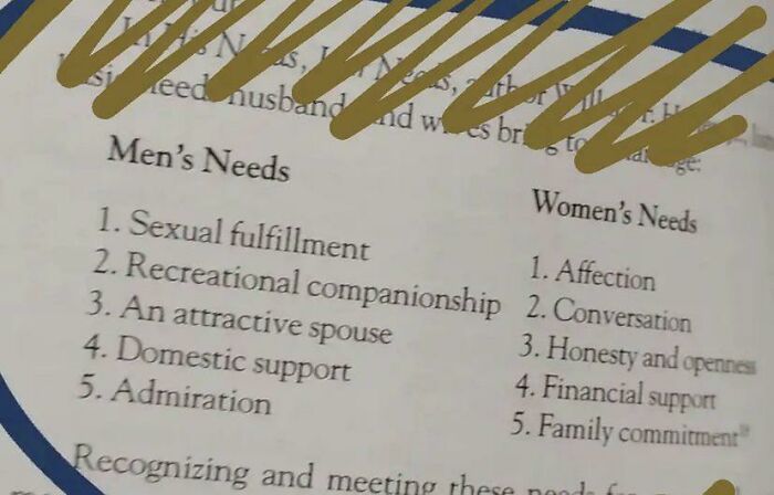 In A Real Self Help Book My Friend Found At The Grocery Store About How To Please A Husband. What Even..?