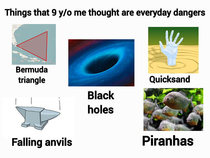 "Things That I As A Kid Thought Are An Everyday Threat" Starter Pack