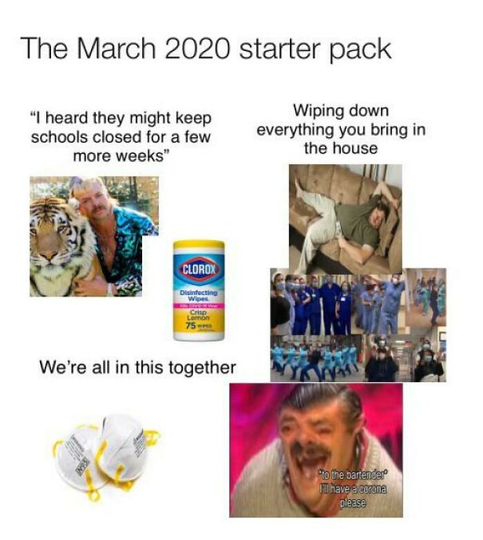 The Early Pandemic Starter Pack