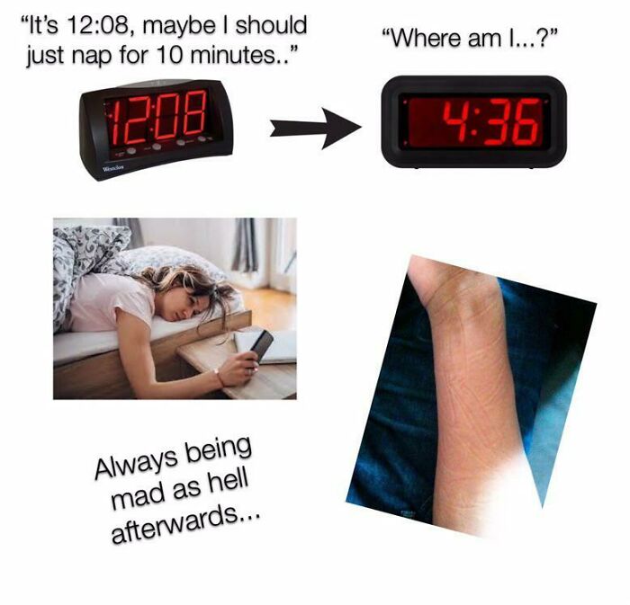 The “Taking A Nap During The Day” Starter Pack