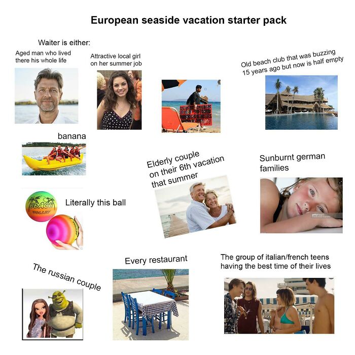 European Seaside Vacation Starter Pack