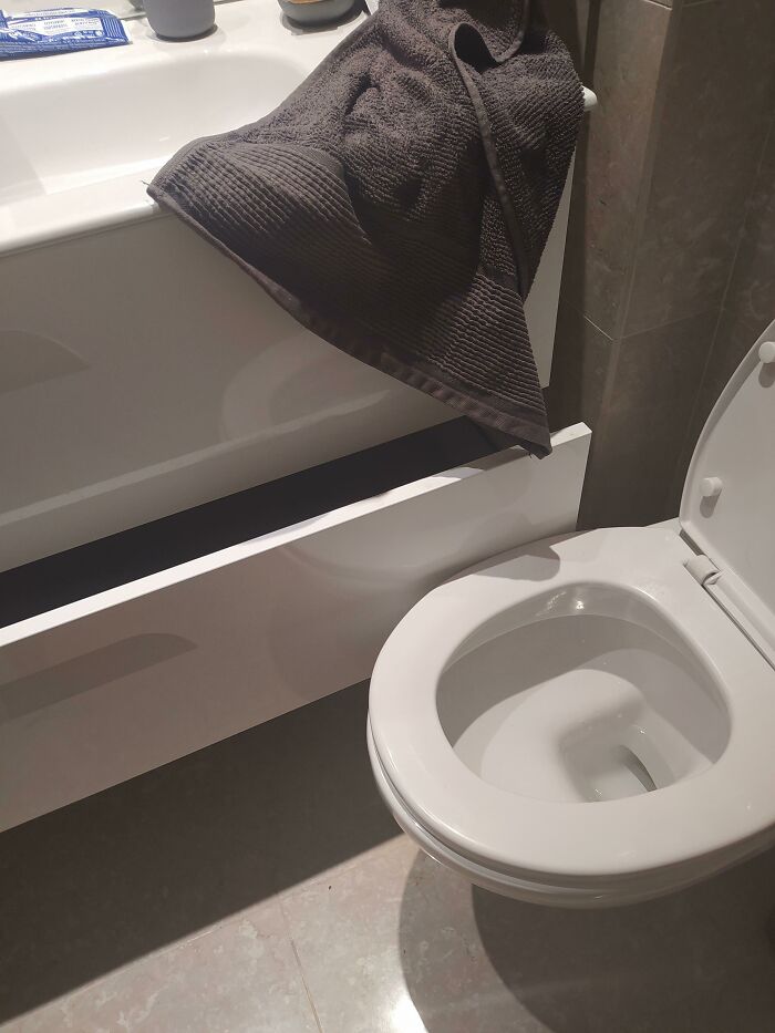 This Shelf In My House Is Blocked By The Toilet