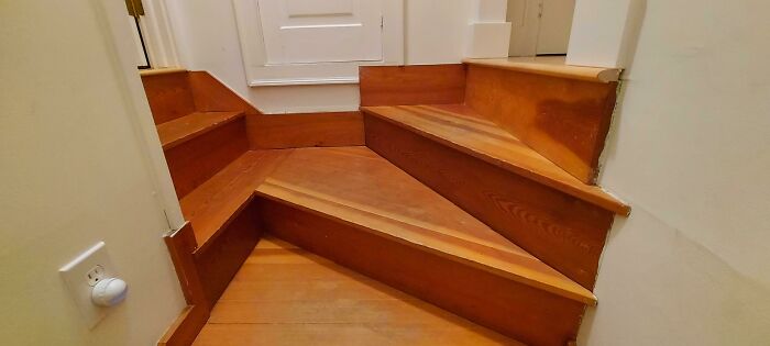 Stairs Retrofitted Into Old House Are A Death Trap