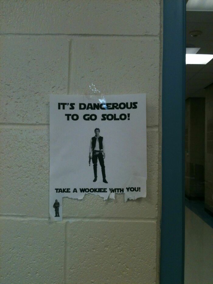 It's Dangerous To Go Alone (This Was On The Wall Of A Classroom In My School Last Year; Thought I'd Share)