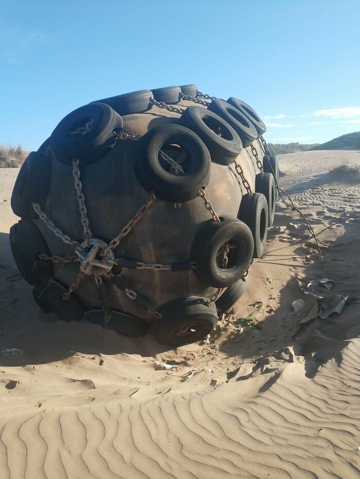 Plastic And Hollow, Size Of A Big Suv, The Tide Never Reach It, Attached To The Ground