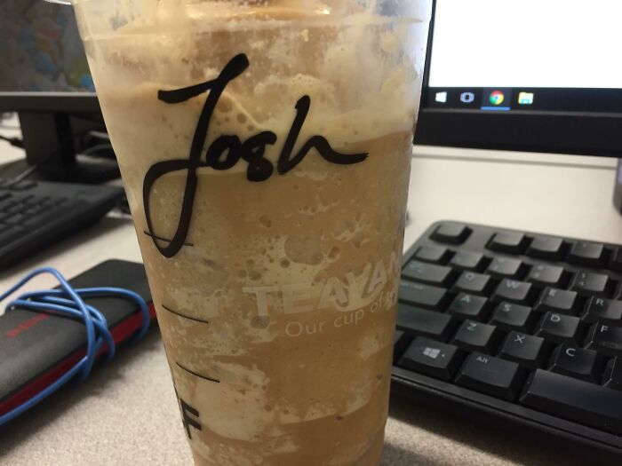 Starbucks Barista Handwriting