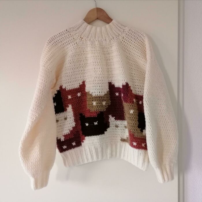 Finally Finished My Cat Sweater 