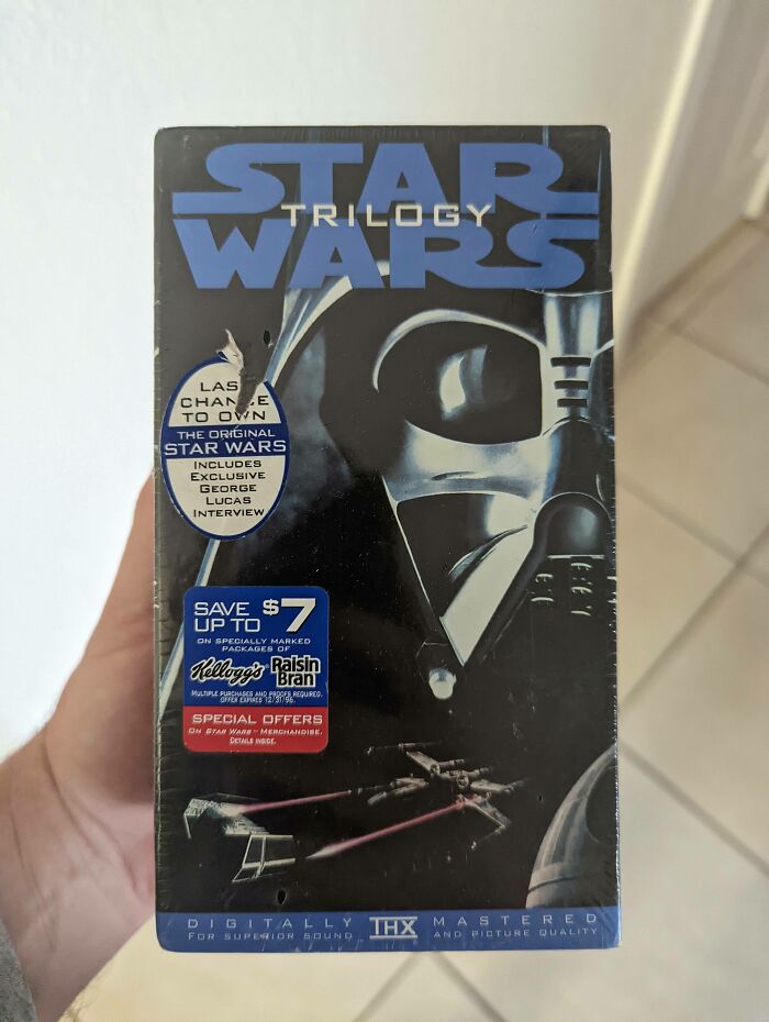 Cleaned Out My Closet And Found My Unopened Star Wars Trilogy VHS That I Bought In 1995