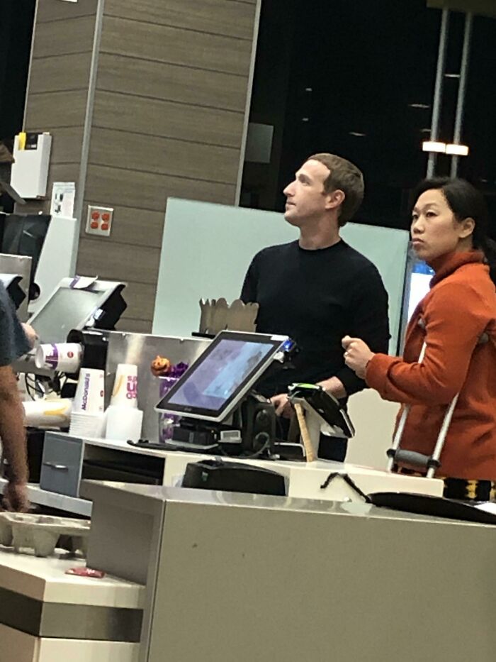 I Saw Mark Zuckerberg And His Wife, Pricilla Chan, At Mcdonald’s