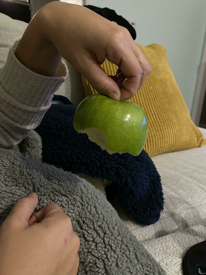 My Wife Eats Apples From The Bottom…including The Core