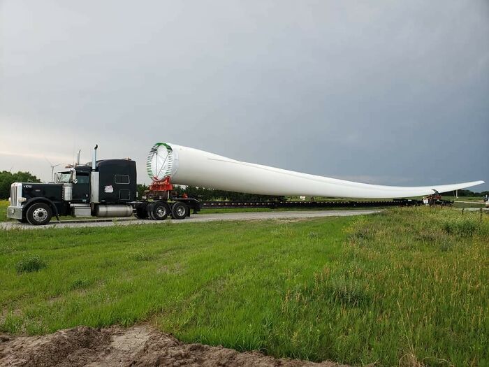 I Haul The Windmill Blades For Electric Wind Turbines