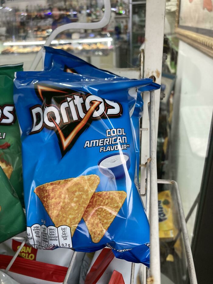 In Italy, “Cool Ranch” Doritos Are Called “Cool American Flavour”
