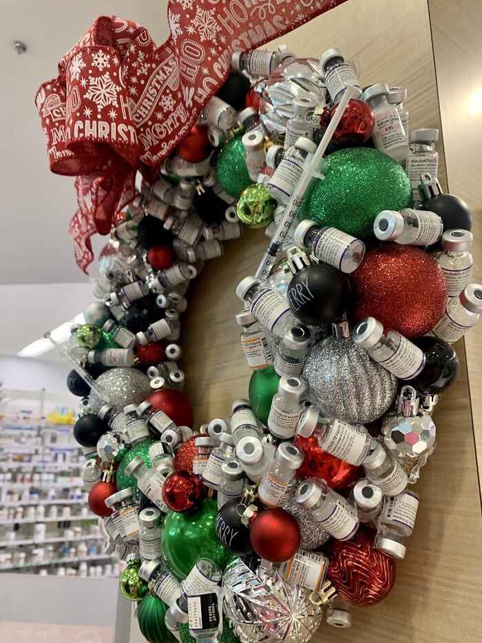 Covid-19 Wreath In Walgreens Today