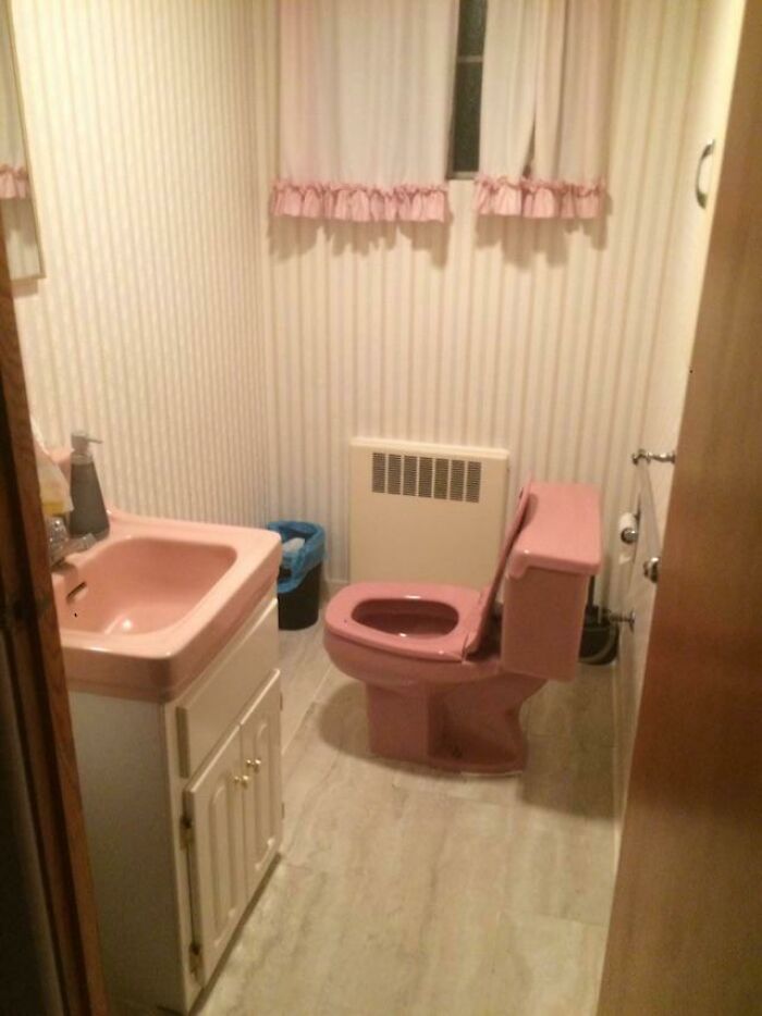 So My Cousin Bought A New House And This Is One Of The Two Bathrooms