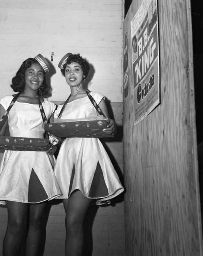 Two "Cigarette Girls" At A Tallahassee, Florida Nightclub In 1956