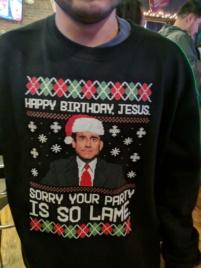Amazing Office Christmas Sweater Spotted Out In The Wild