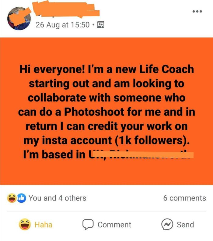 Help This New Life Coach Starting Out She Will Pay You With "Exposer"