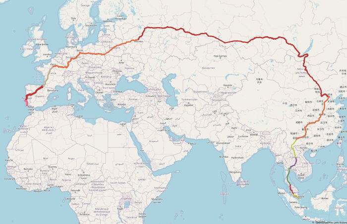 El nuevo viaje en tren posible más largo del mundo