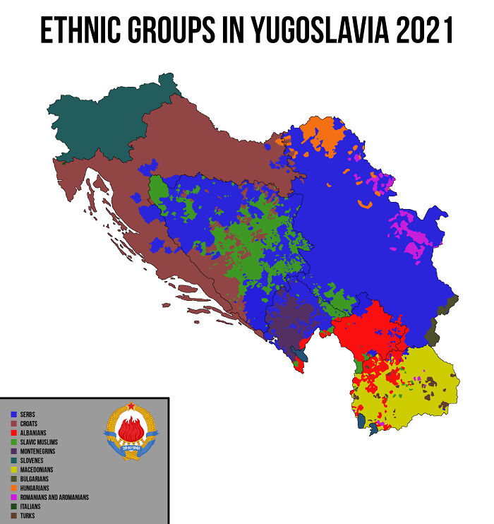 Ethnic Map Of Yugoslavia If It Would Reunite Today