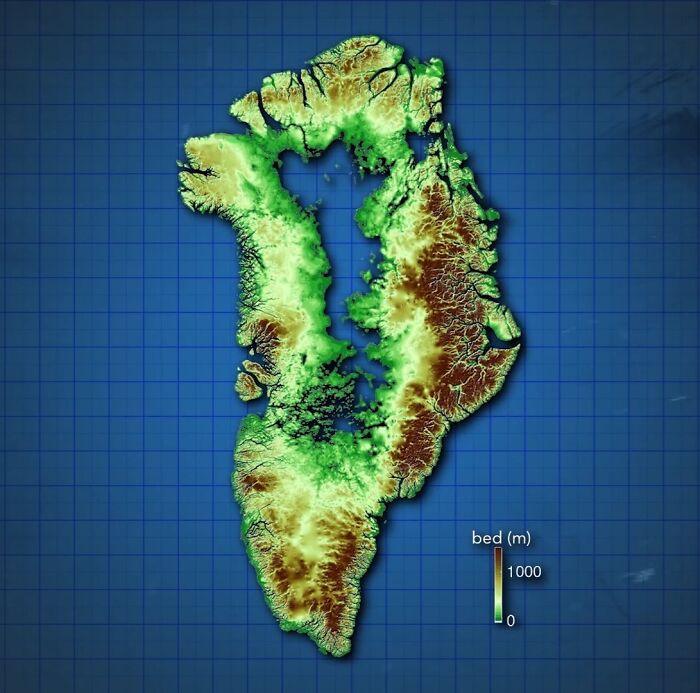 What Greenland Would Look Like Without Its Ice Sheets