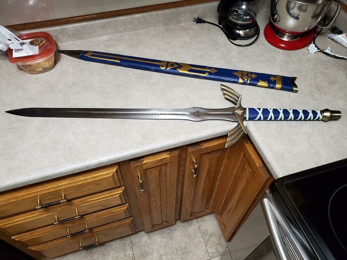 My Wife Gave Me My Christmas Present Early. Im Not A Big Fan Of Swords But This Is A Definite Exception. Best. Gift. Ever