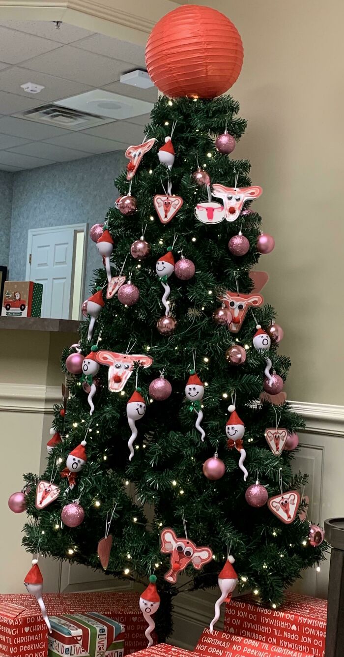 The Christmas Tree At My Obgyn's Office