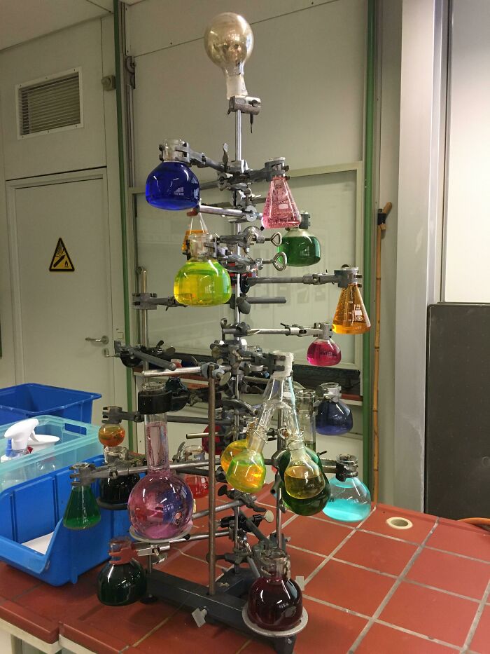 This Christmas Tree We Made In Chemistry Class