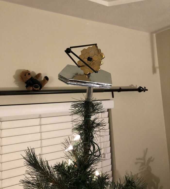 JWST Christmas Tree Topper, I Made It Over 10 Years Ago And This Is Finally The Month