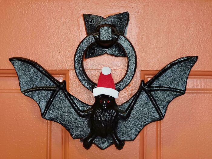 My Bat Doorknockers Are Ready For Christmas