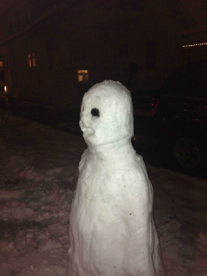 Creepy Snowman
