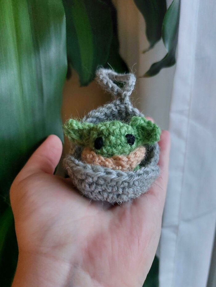 My Sister Made This Baby Yoda Christmas Tree Decoration! I Cried When I Saw It