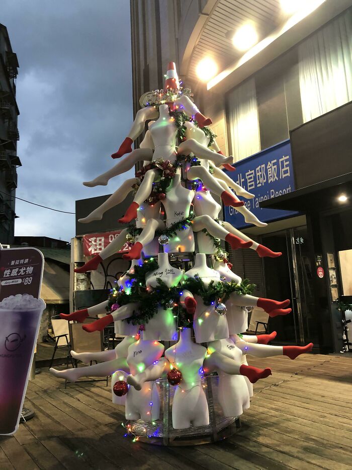 This Christmas Tree Made Of Mannequins