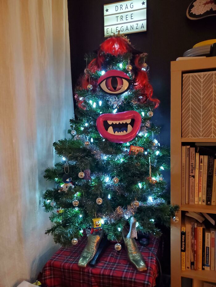 This Year We Thought We'd Do Xmas A Little Differently. Meet Branch Deveraux, The Drag Tree