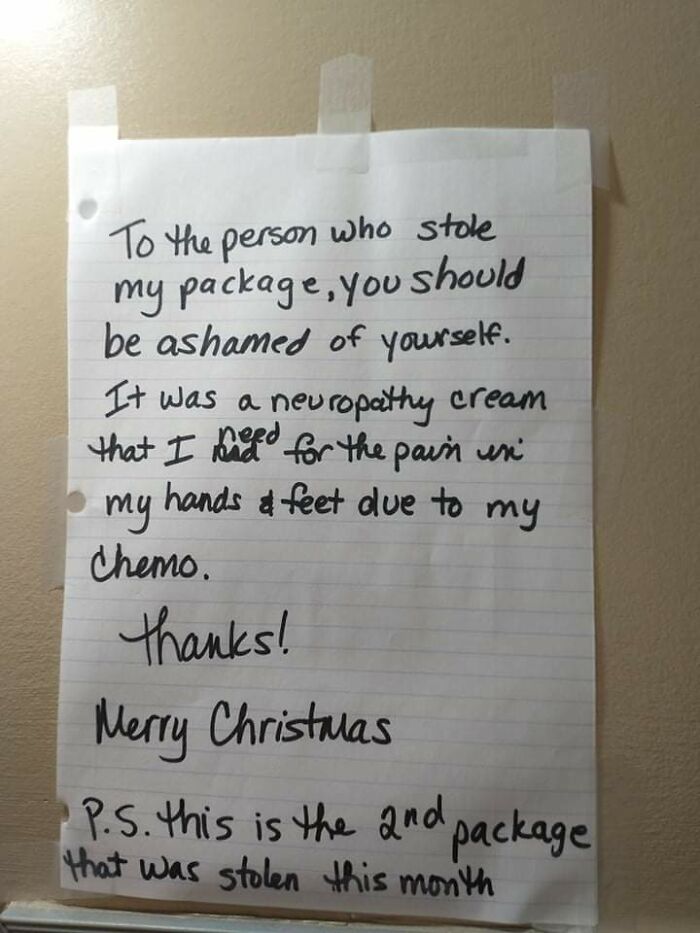Stealing A Chemo Patient's Neuropathy Cream At Christmas Time
