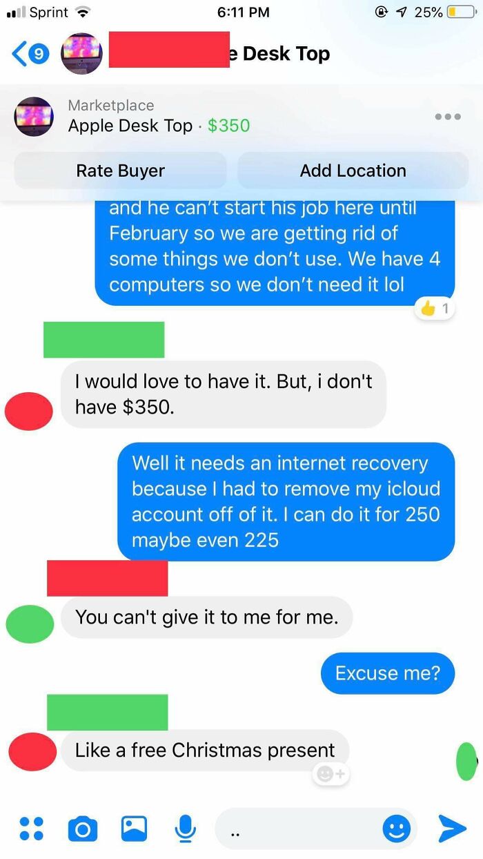 She Wants Me To Give Her An Apple Desktop For Free For Christmas....