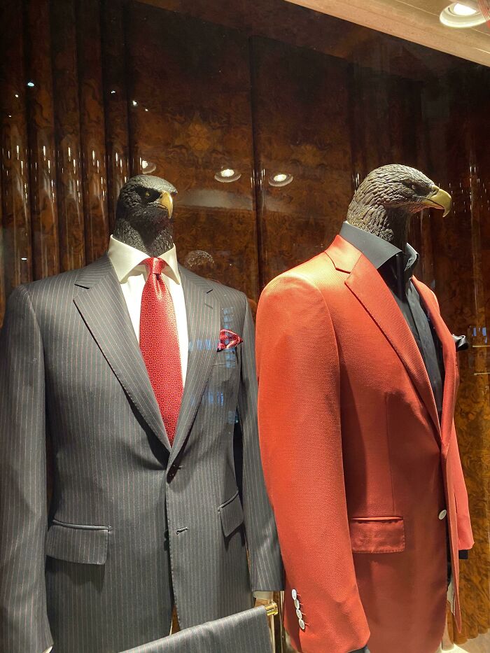 This Store's Emblem/Mascot Is An Eagle, And So Are The Mannequins