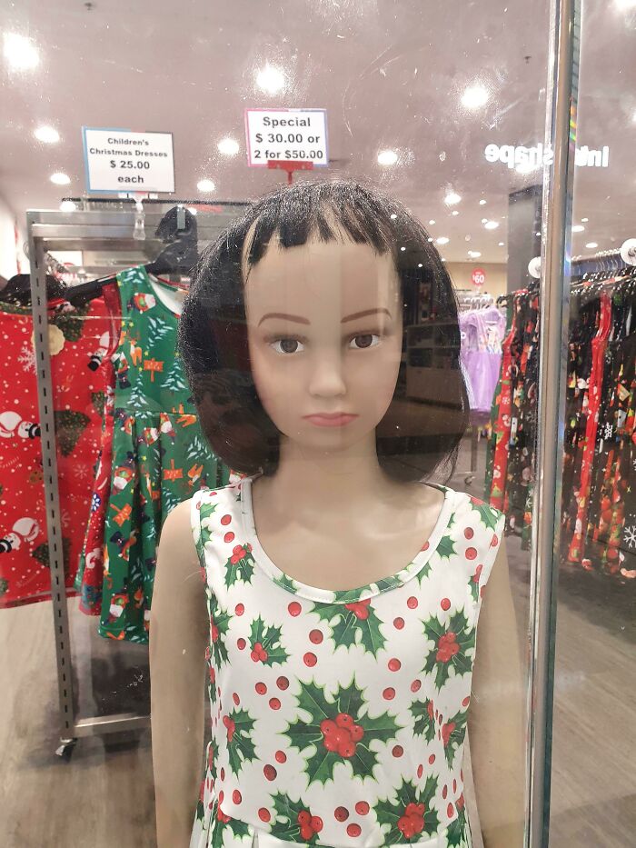 Mannequin At A Local Shop. Her Face Says It All