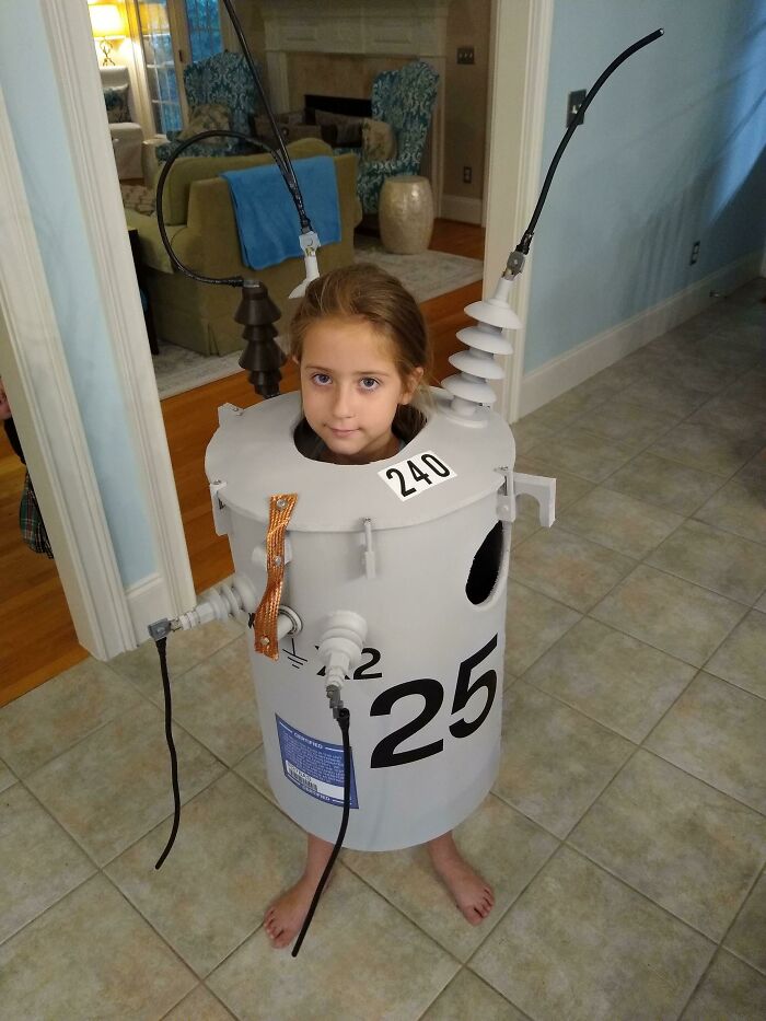 My Daughter When She Said She Wanted To Be A Transformer For Halloween