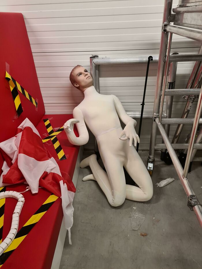 Found This Mannequin In Our Warehouse This Morning. Thought It Perfectly Represented Monday Mornings