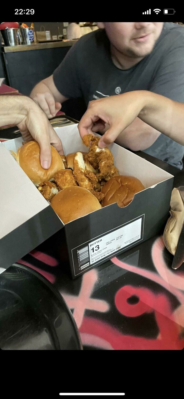 Food Served In Shoe Boxes. Friend Sent Me His Experience