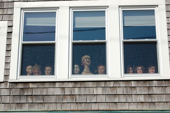Creepy Mannequin Heads In Rockport, MA