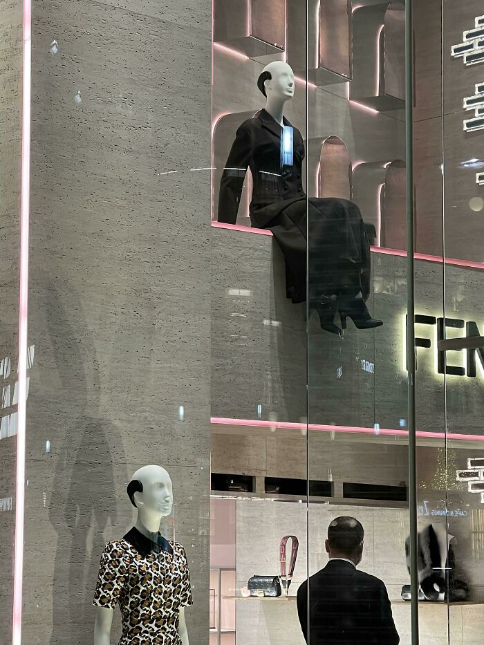 The Head Pieces On These Mannequins Make Them Look Even More Bald