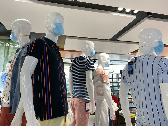 These Mannequins Are Wearing Masks Too
