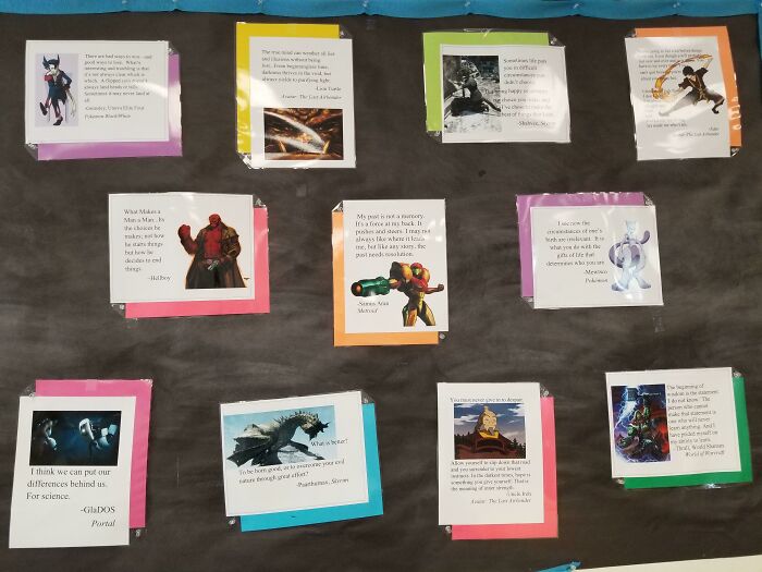 My High School's Math Teacher Has The Best Gaming Quotes In His Classroom