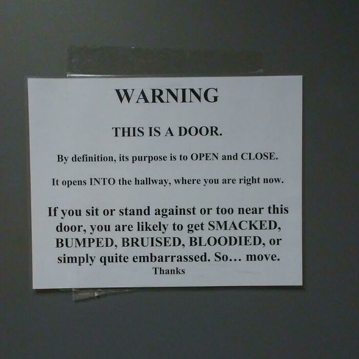 This Sign On One Of My Classroom Doors