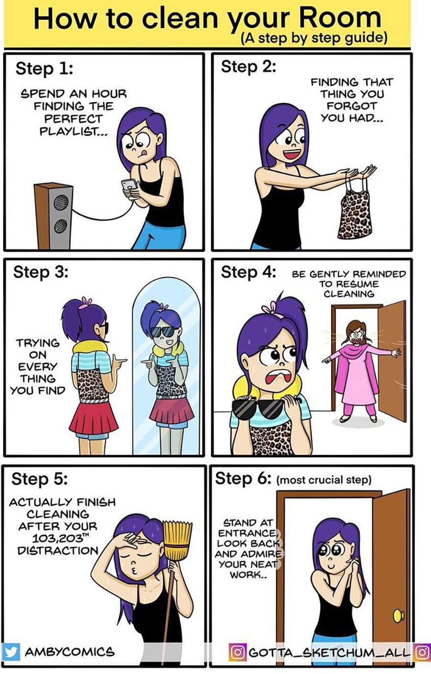 Indian Artist Creates Comics Showing The Difficulty Of Being An Adult Girl