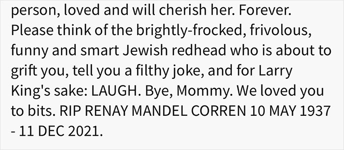 People Are Cracking Up Over This Hilariously Savage Obituary Gay Son Wrote For His Mother People Are Cracking Up Over This Hilariously Savage Obituary Gay Son Wrote For His Mother