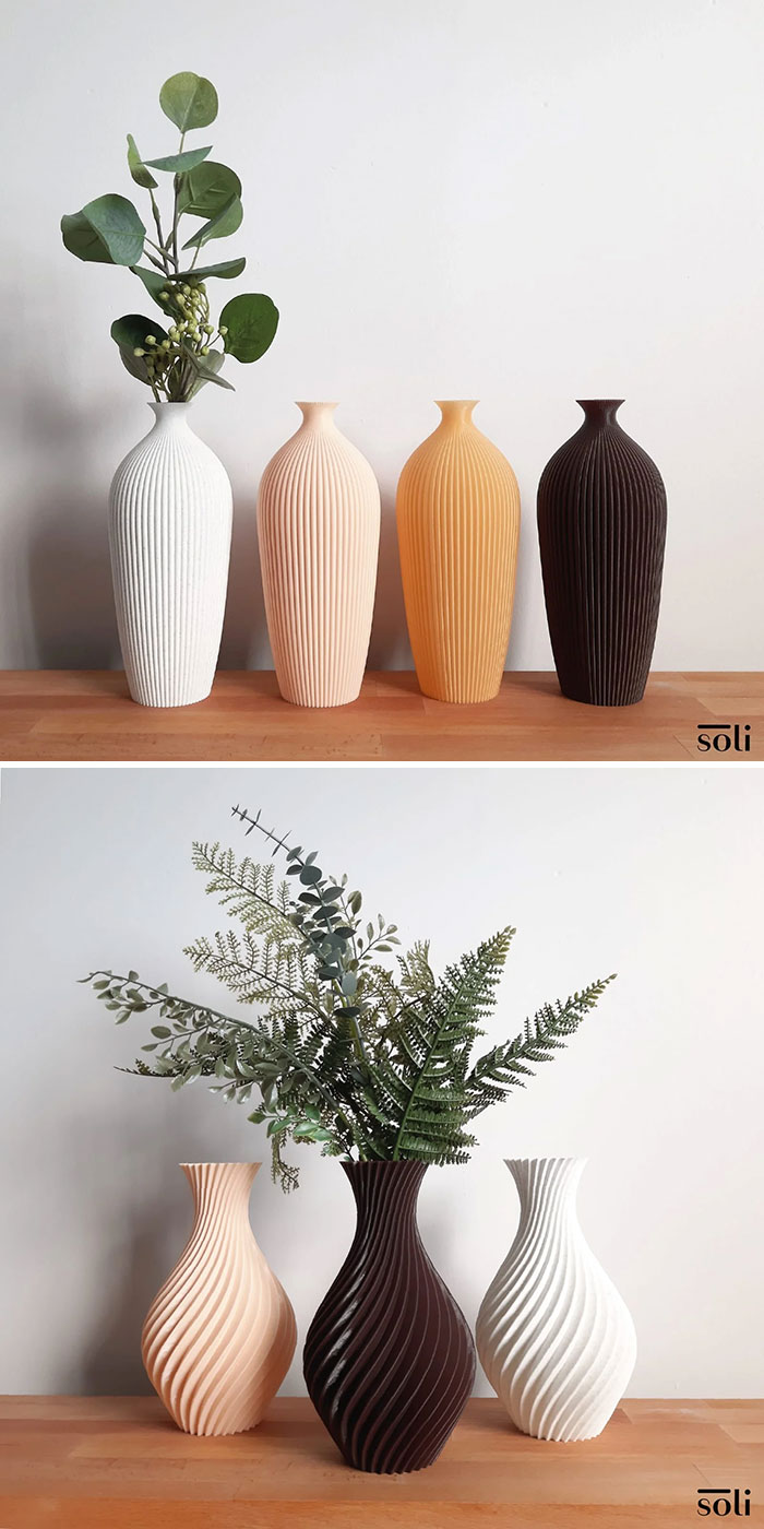 I Designed And 3D Printed These Vases